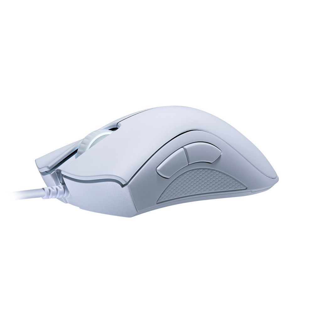 Razer DeathAdder Essential Wired Gaming Mouse Ergonomic Mice with 6400DPI Optical Sensor 5 Programmable Buttons White (2021 Version) MDZ