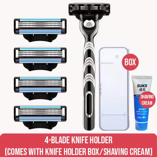 Wind speed 3-layer blade universal Geely Feng 3 razor manual razor blade for men's shaving