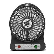 Upscale Living - LED Light Fan Electric Air Cooler Mini Desk USB Fan Fashion Hobbies Desk Personal Fan 3 Speed Mode Flexible Ventilator MDZ