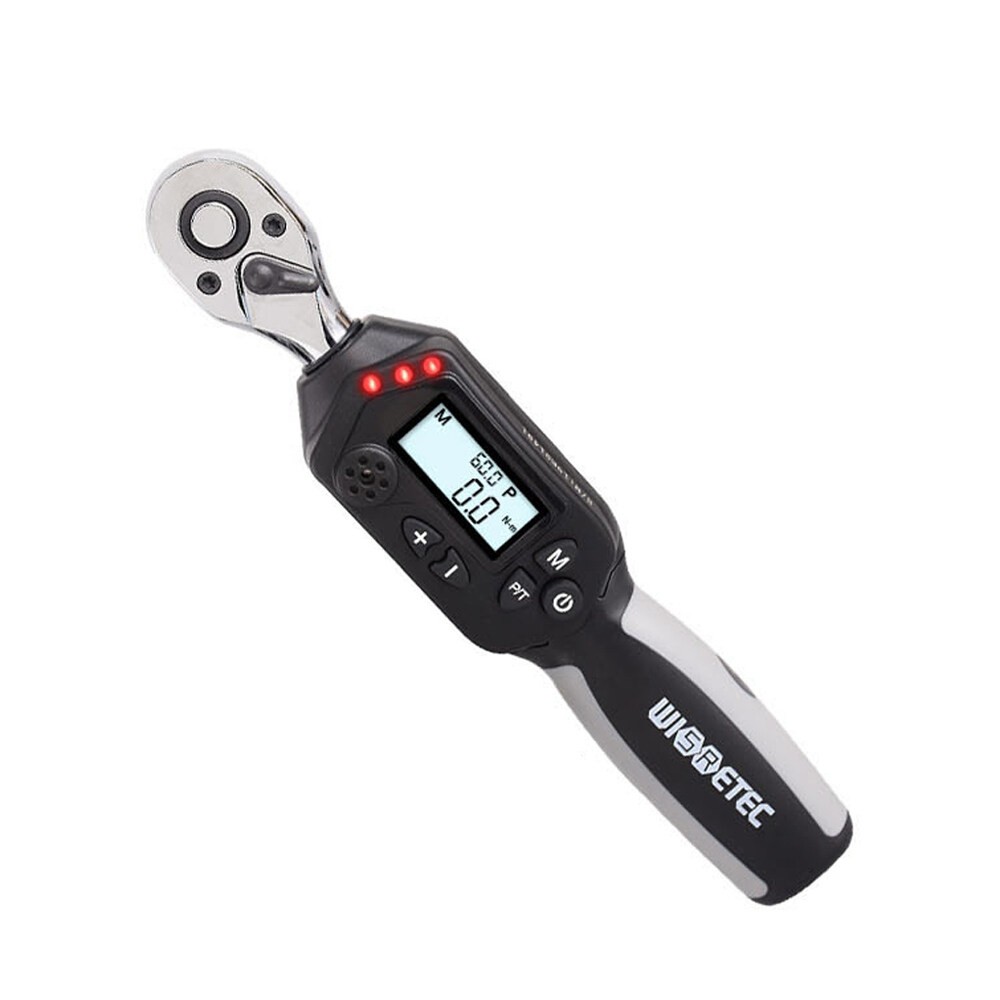 KOGEEK High Accuracy Mini Digital Display Backlight Torque Wrench Ratchet Torque Detection Tool with LED Light Buzzer Alarm