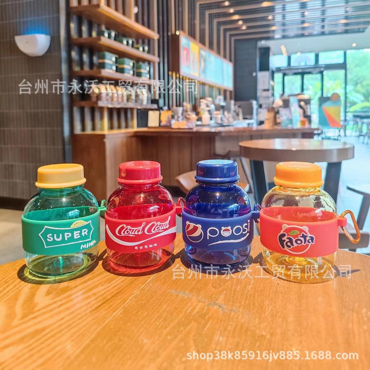 Mini Water Bottle Cute Coke Water Bottle For Girls INS Style Outdoor Portable Plastic Water Bottles Creative Gifts For Friends