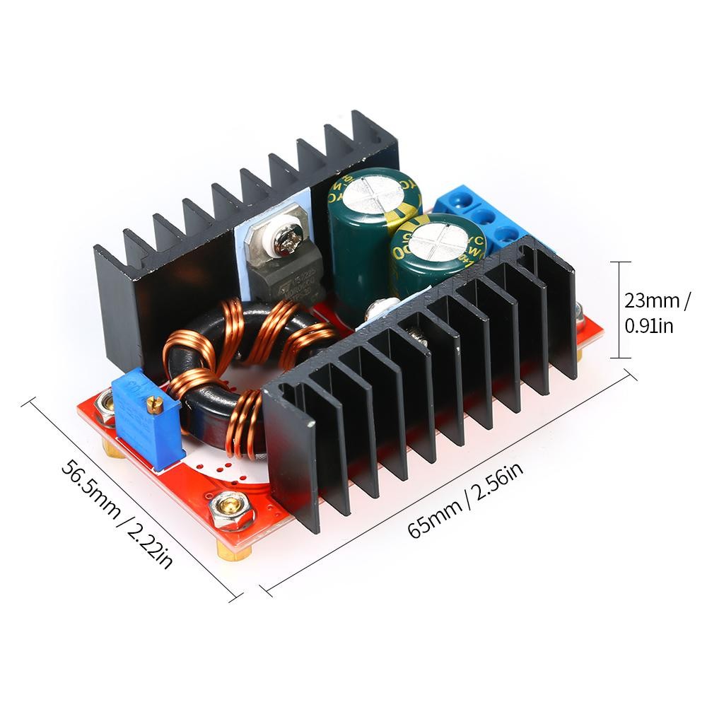 150W Step-up Module DC-DC Boost Converter 12-32V to 12-35V Adjustable Step-up Power Supply Module DIY Electric Step-up Module Booster Module MDZ