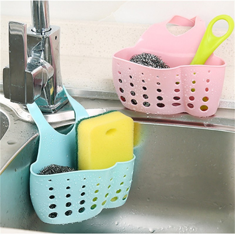 Kitchen Sink Sponge Holder Storage Basket